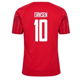 Herren Fußballbekleidung Dänemark Christian Eriksen #10 Heimtrikot WM 2022 Kurzarm